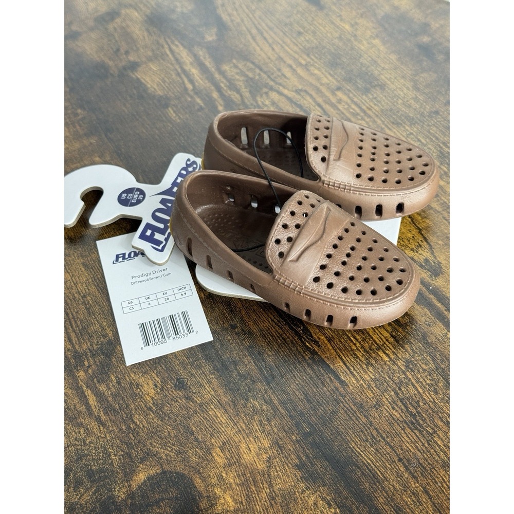 FLOAFERS Prodigy Driver Kids Loafer Slip On Brown Tan US C5 UK 4 EU 20